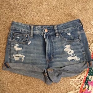 AEO high rise Jean Shorts